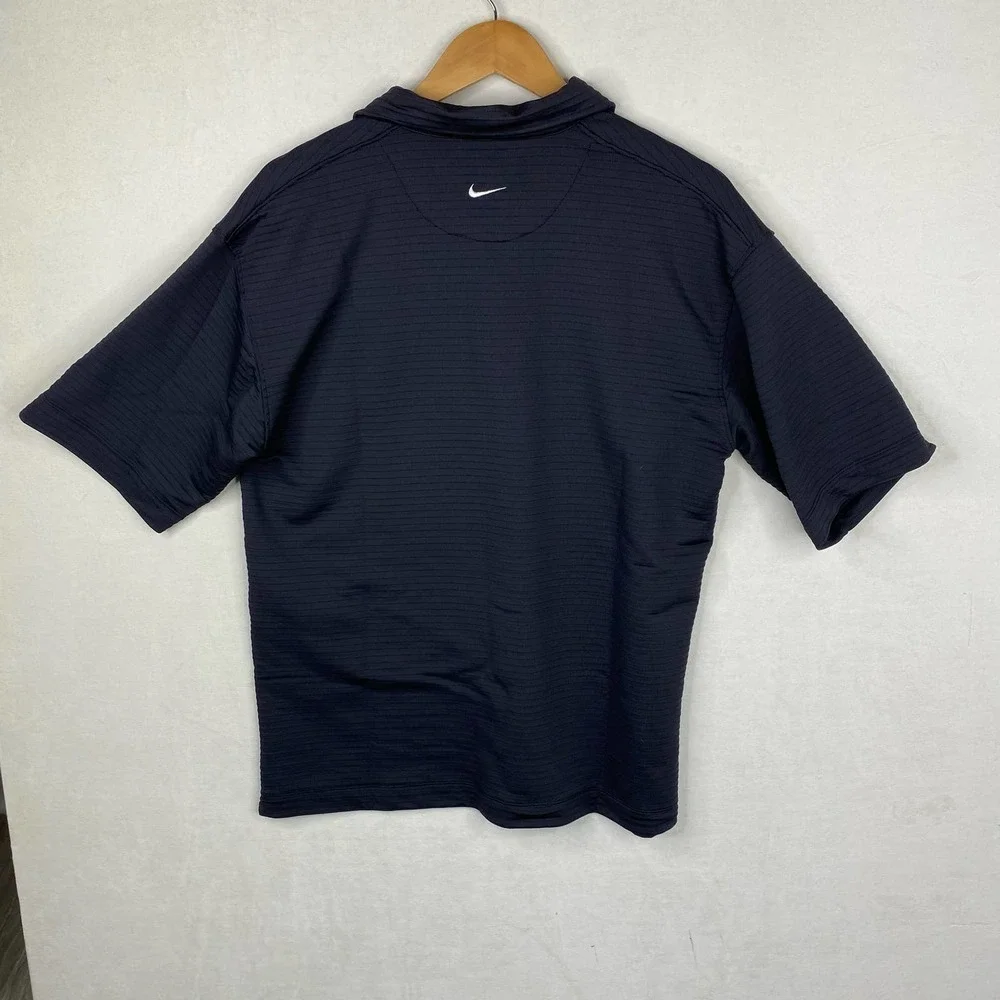 Men's Nike Black Ribbed Performance Golf Polo-Large - Picture 5 of 5